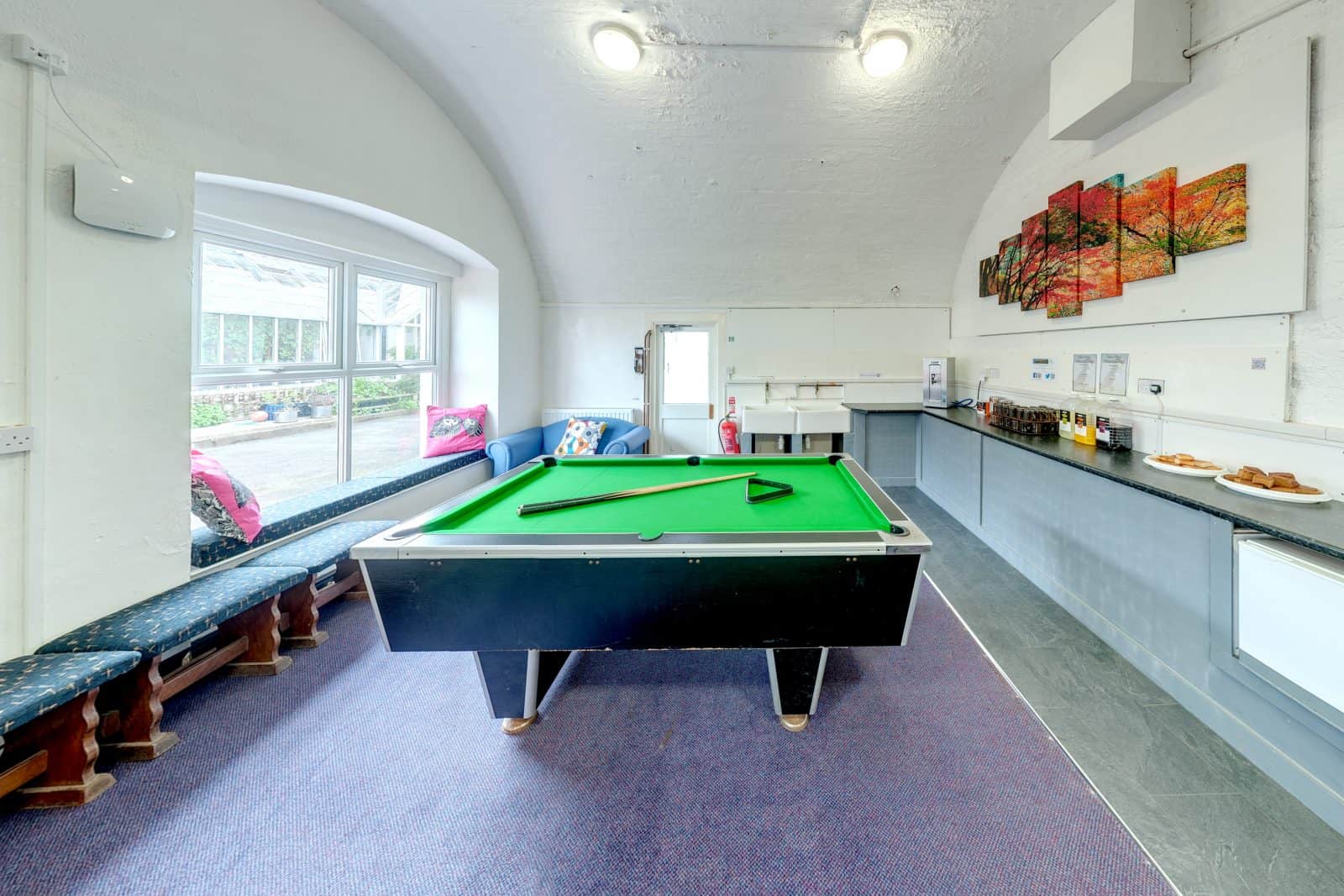 Dale Fort's games room