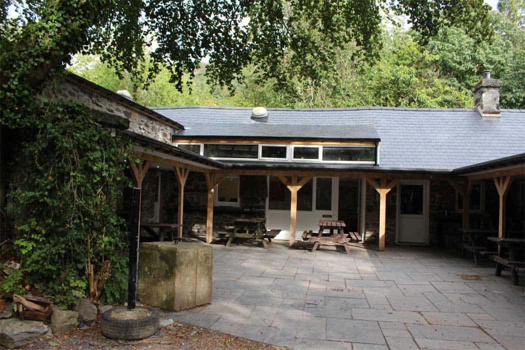 Courtyard at FSC Rhyd-y-creuau
