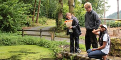 Freshwater inverts and biology fieldwork as onsite outdoor activities at North Wales activity centre