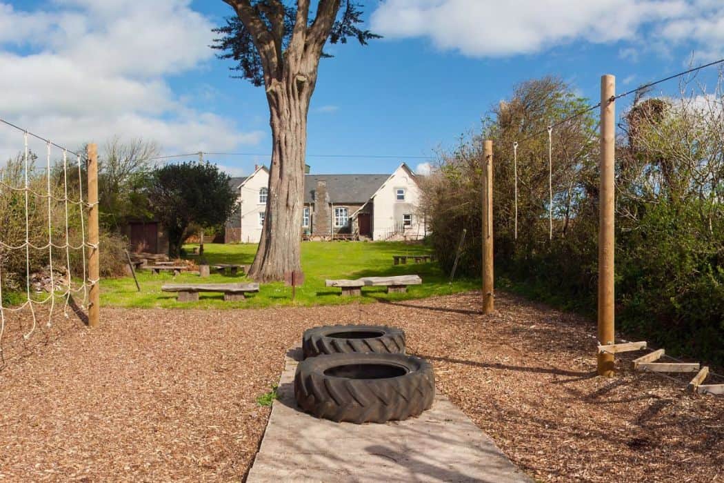 Start Bay garden and ropes course