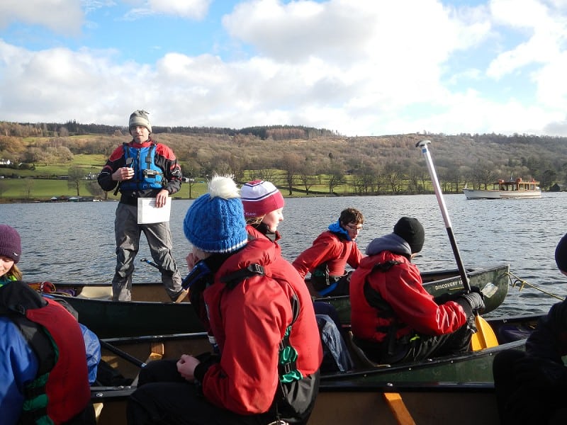 teaching from canoe