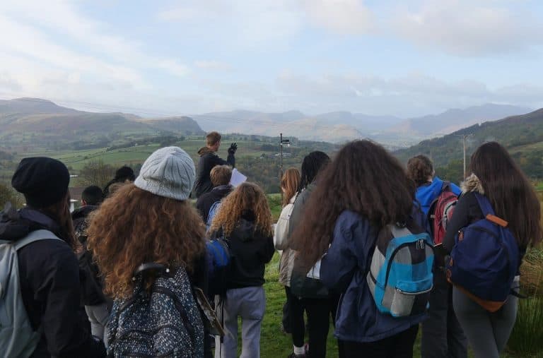 group learning outdoors