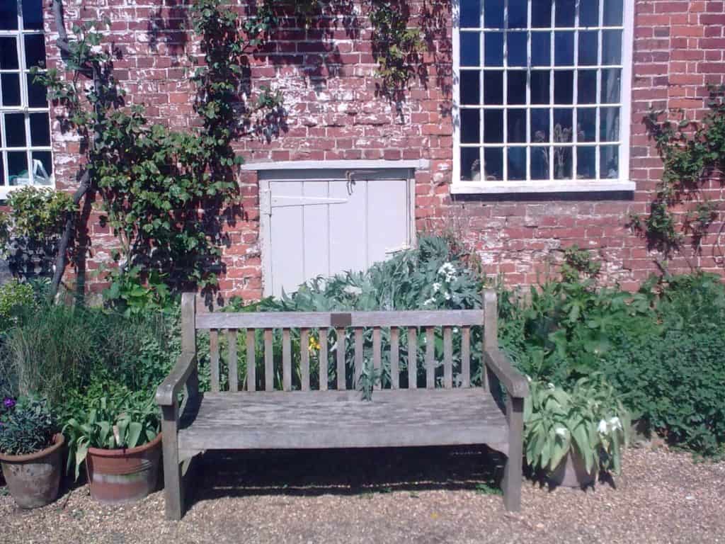 Commemorative bench at FSC Flatford Mill