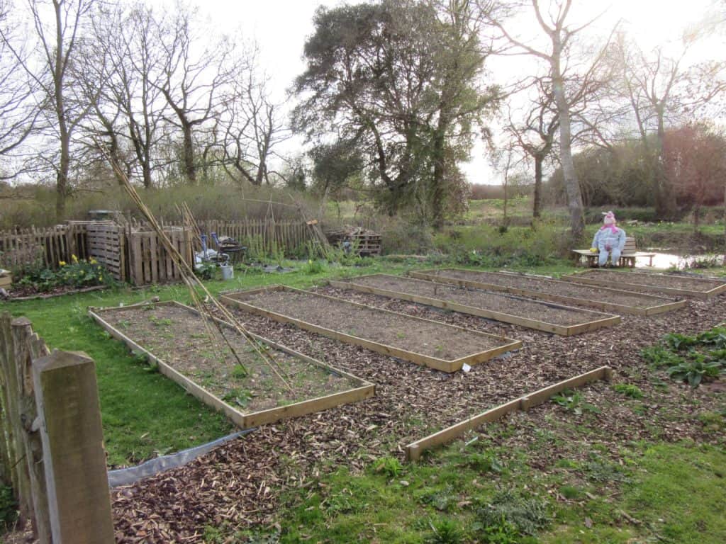 The restored kitchen garden at Willy Lott’s Cottage