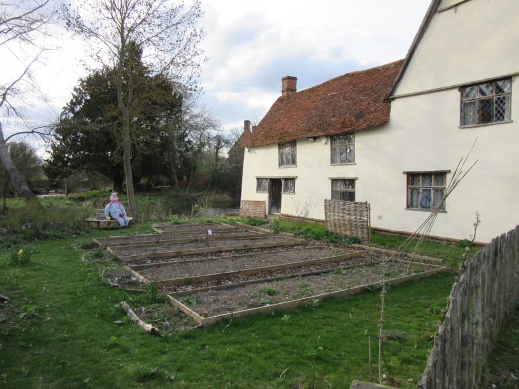 The restored kitchen garden at Willy Lott’s Cottage