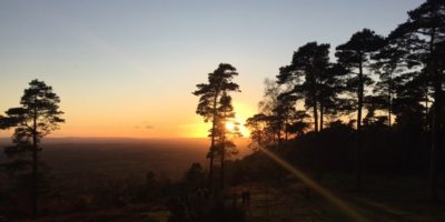 Sunset in the countryside