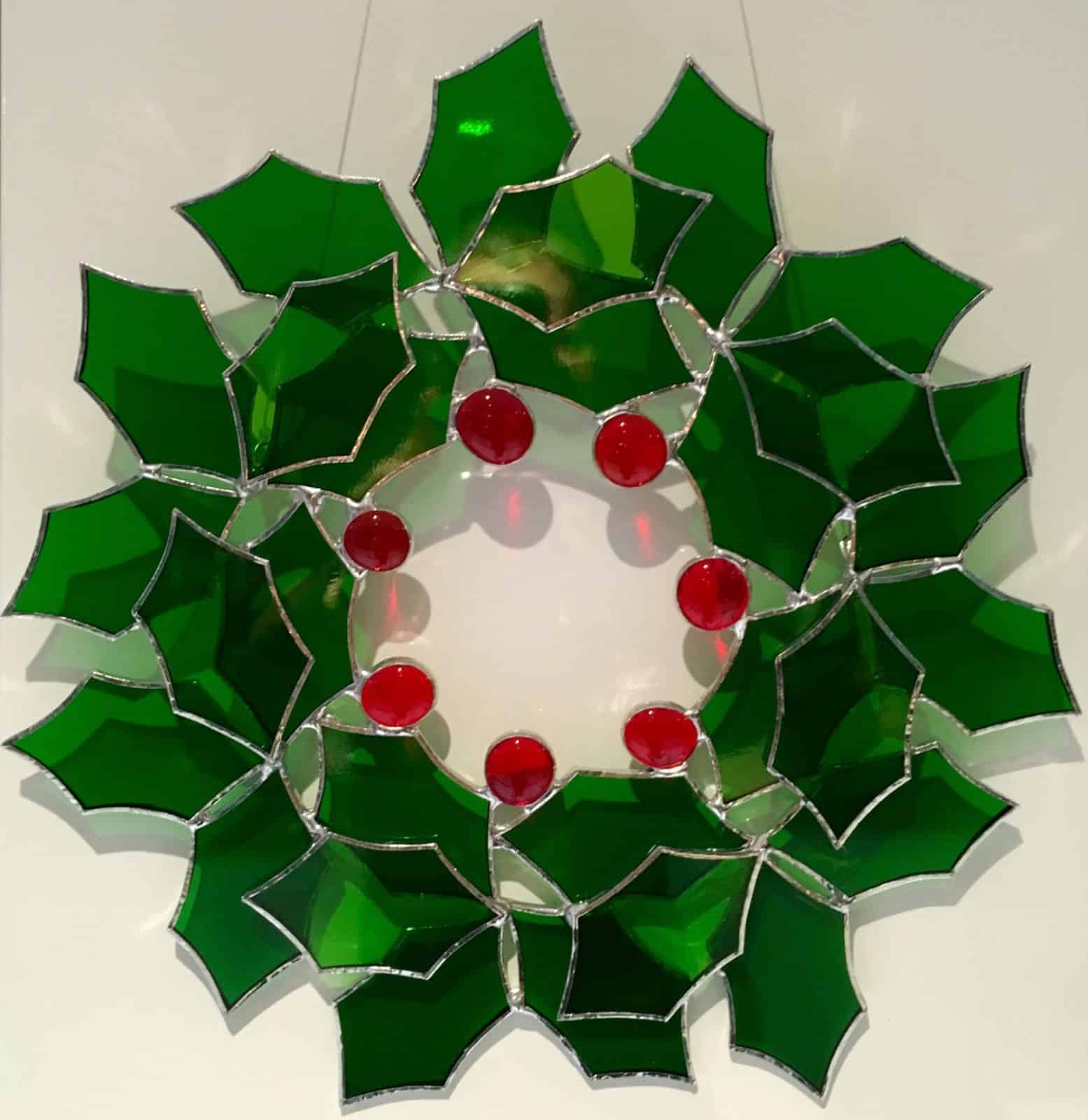 stained glass wreath