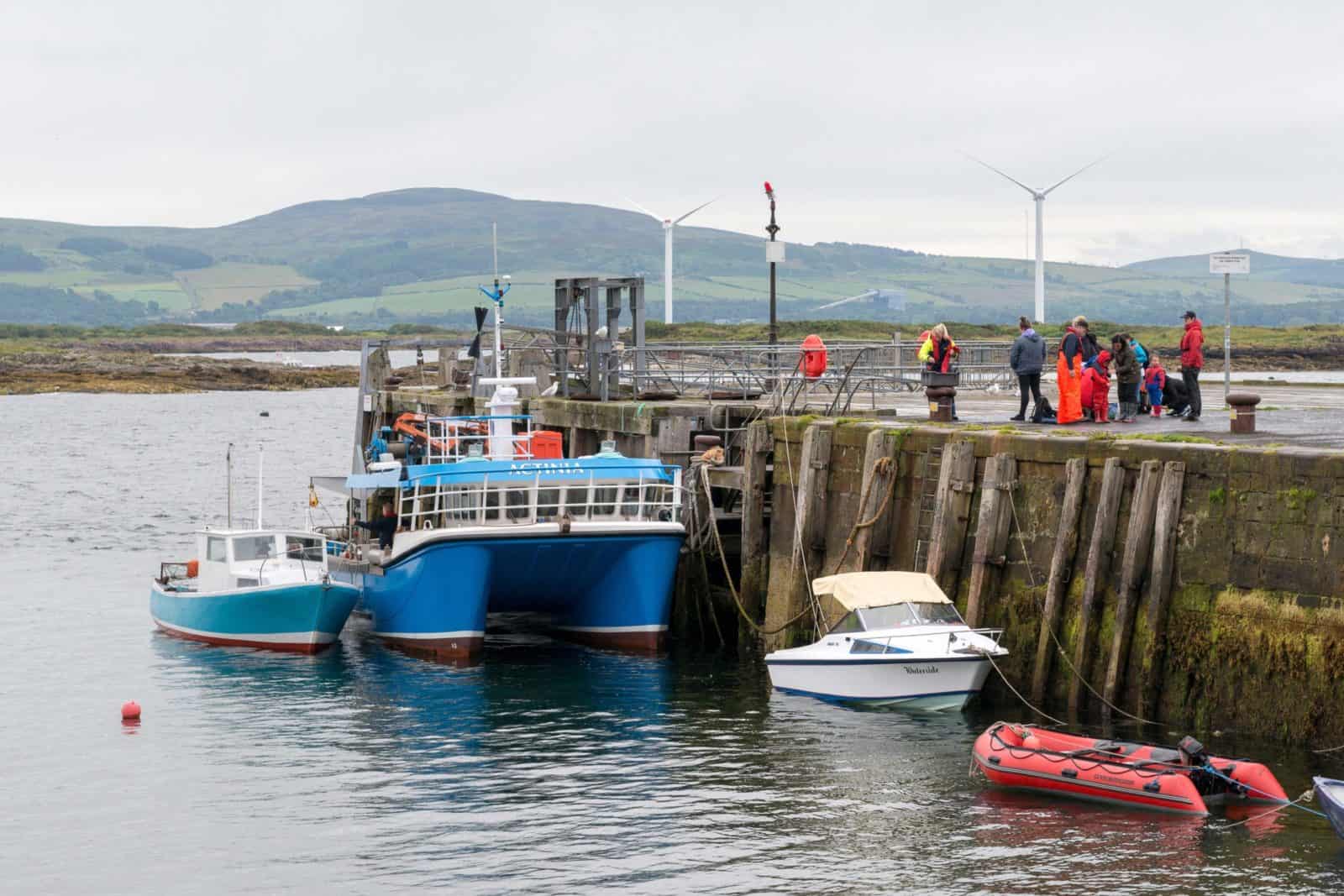 The FSC Millport Actinia boat ready for boarding