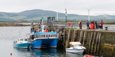 The FSC Millport Actinia boat ready for boarding