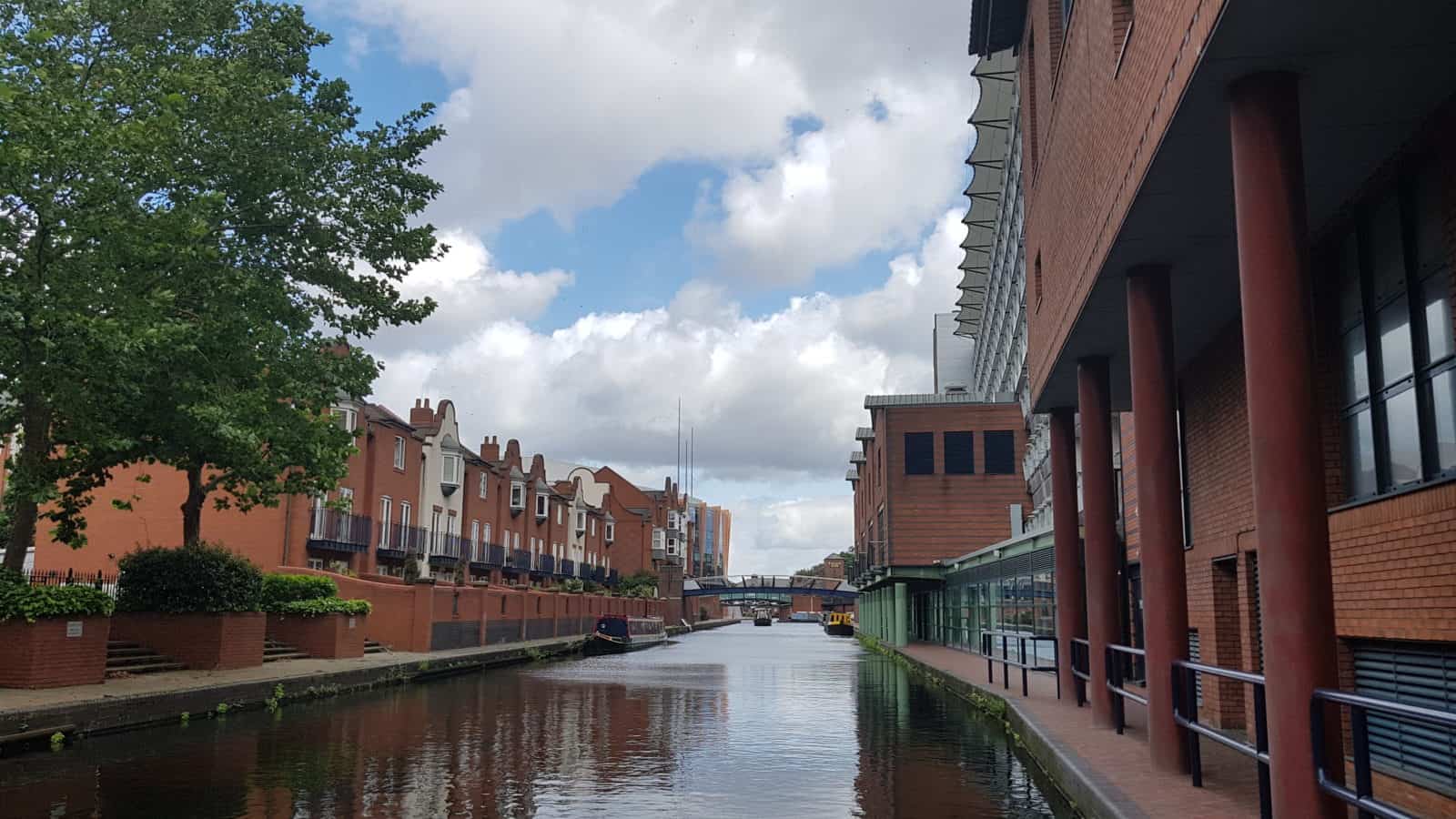 Canal going through Birmingham