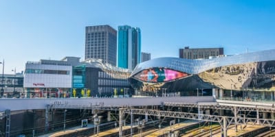 Birmingham new street train station in Birmingham, England
