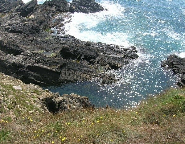 The sill at Ogof Golchfa