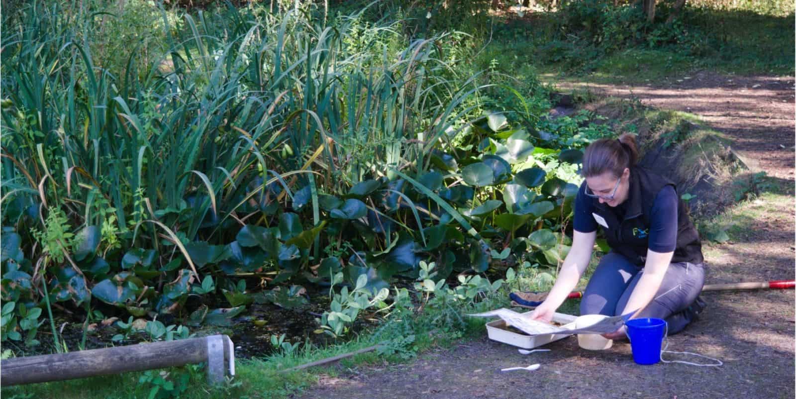 An FSC tutor out in the field