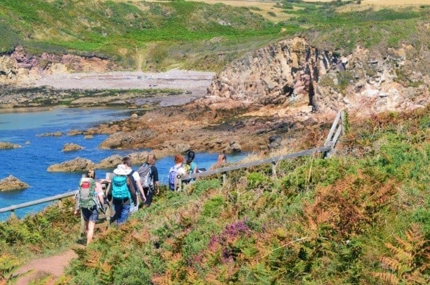 Participants on a geology course