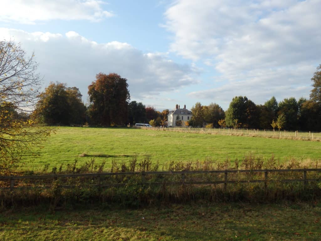 A photo of the meadows at Preston Montford