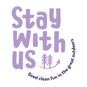 Stay with us purple logo