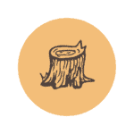 Tree stump icon