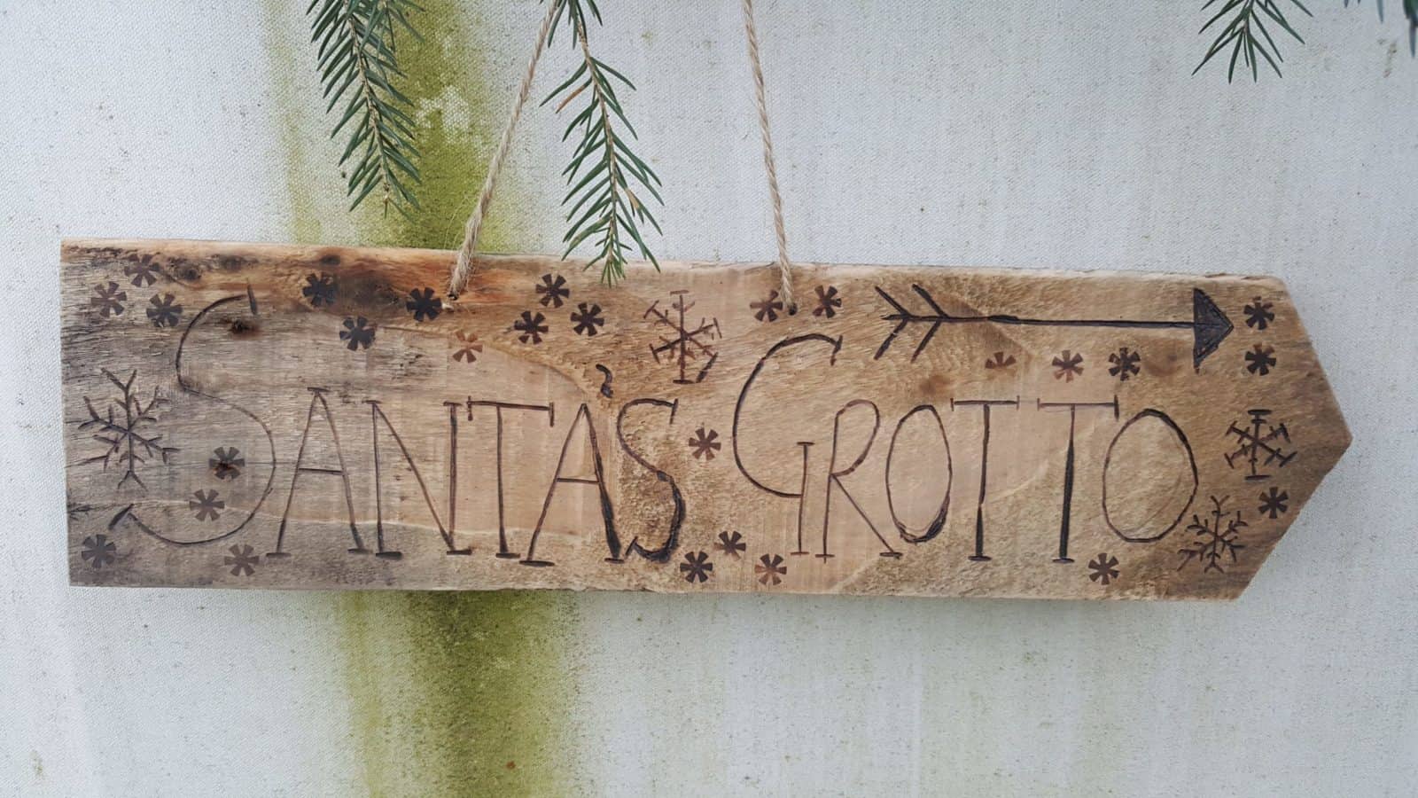 santas grotto sign