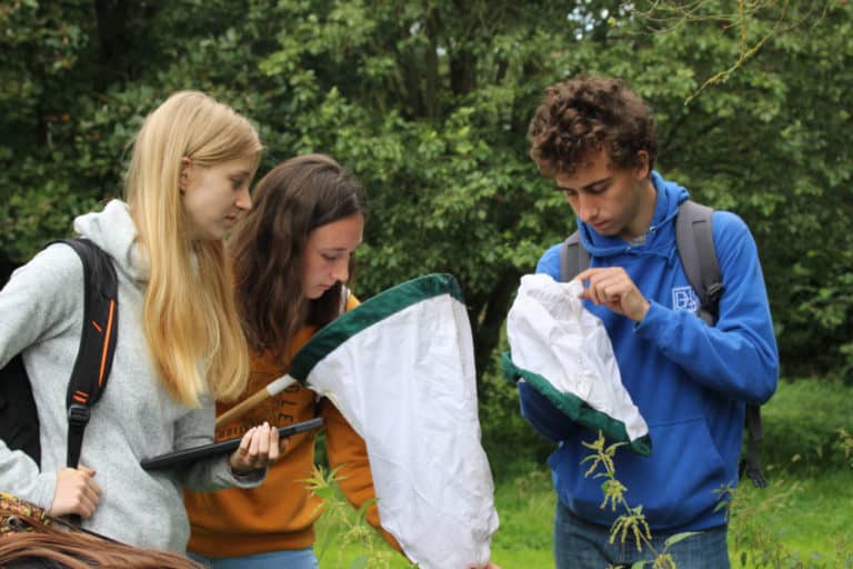 young people exploring nature