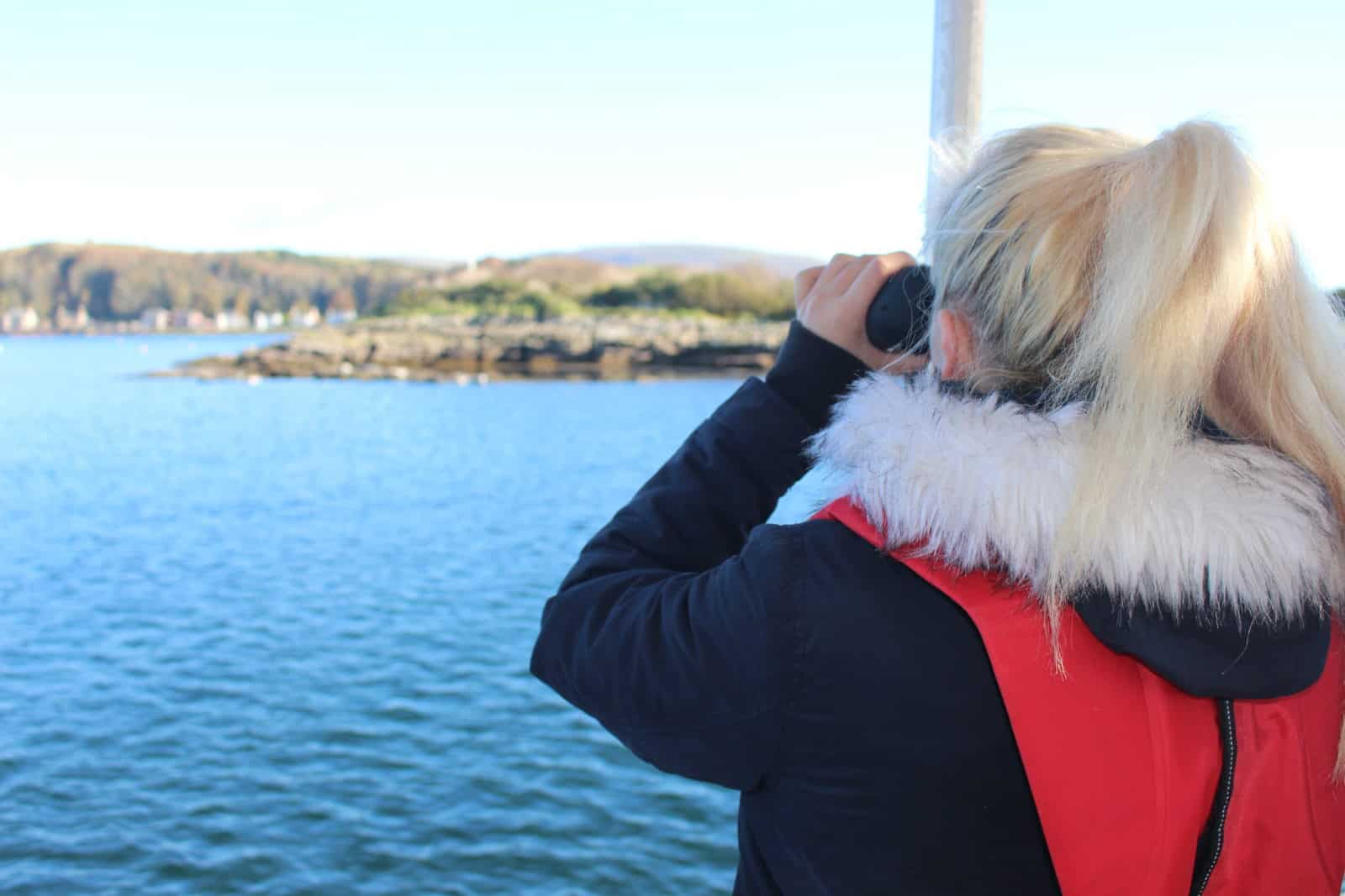 looking out from boat