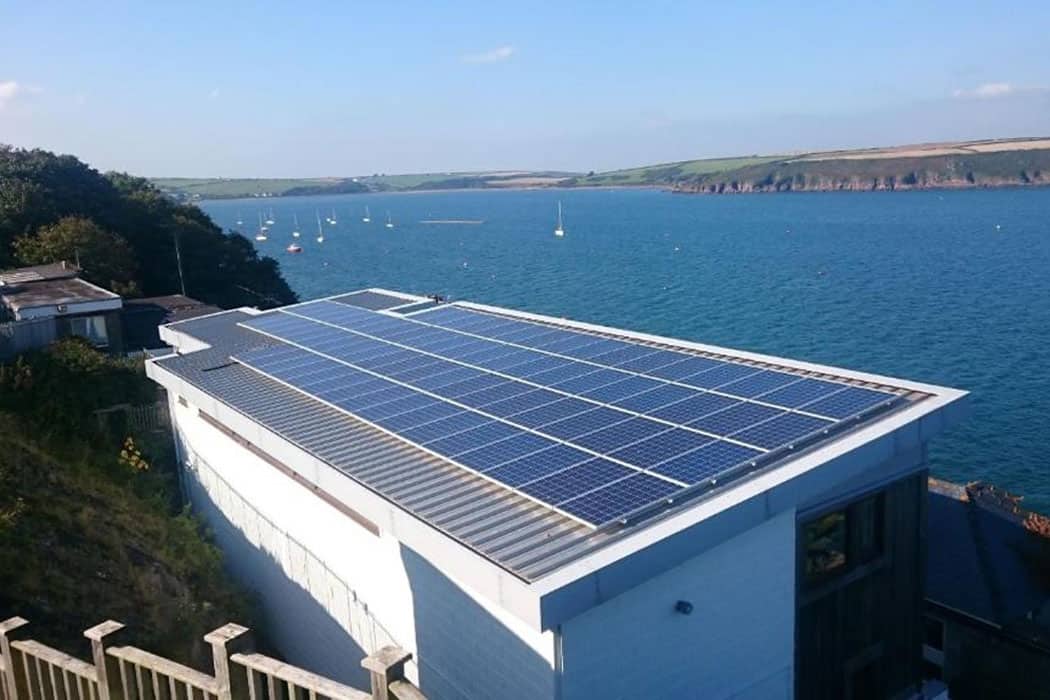 Solar panels at FSC Dale Fort
