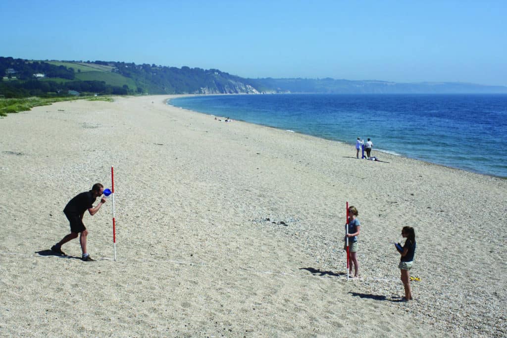 Measuring beach gradient