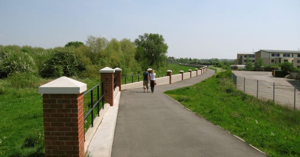 Flood defeneces in Nottingham