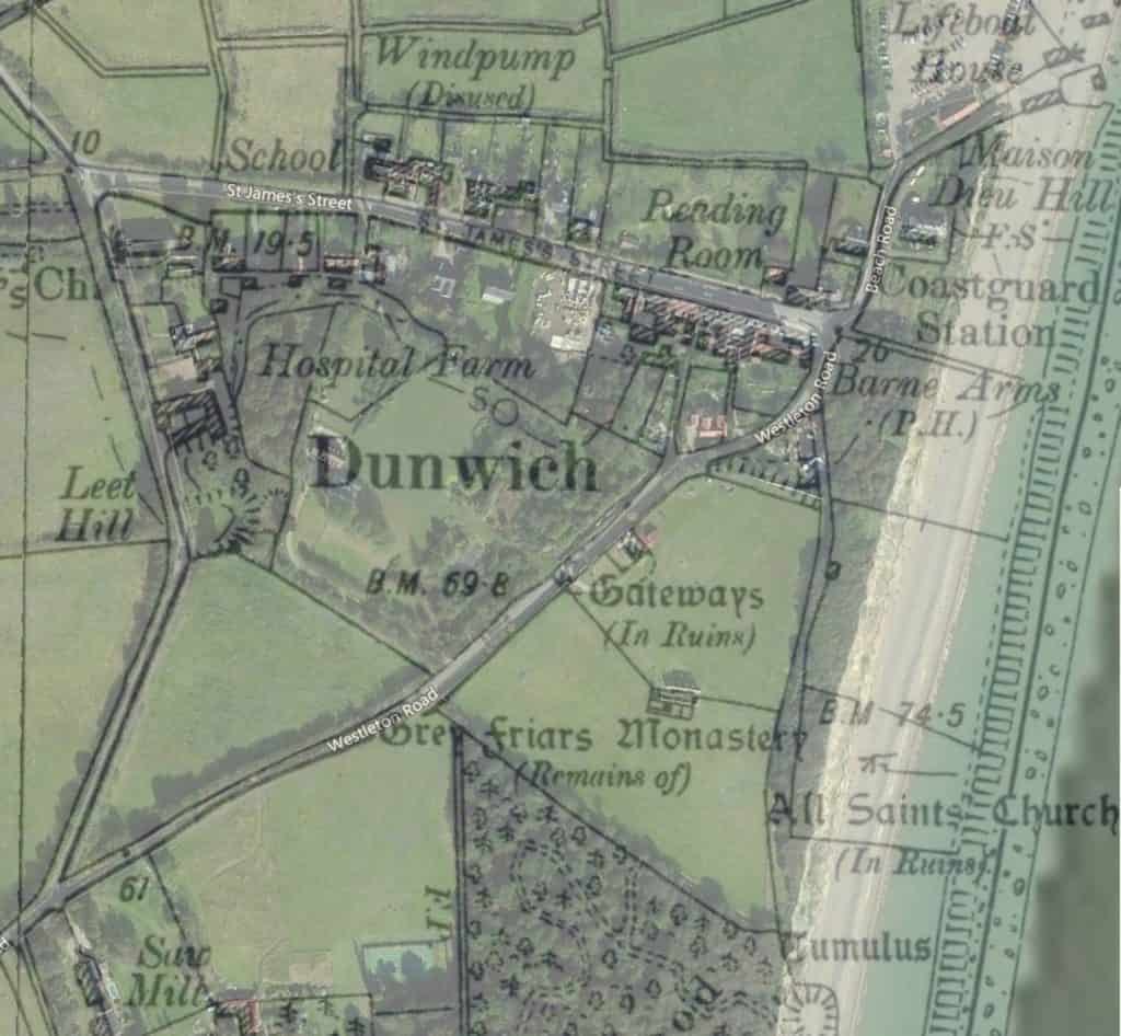 Map overlays Dunwich