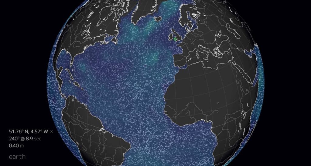 global wave map