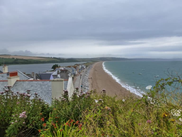 A view of Slapton Sands beach