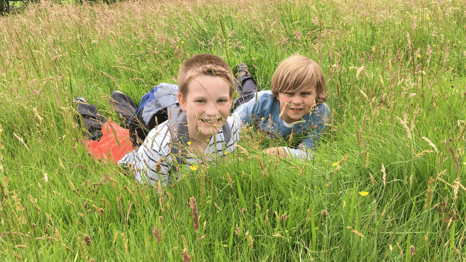 boys in grass