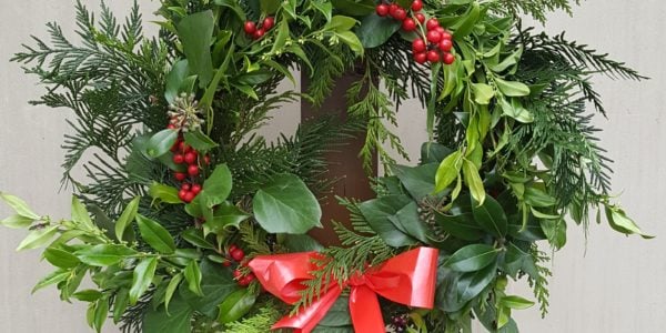 a photo of a Natural Christmas Wreath