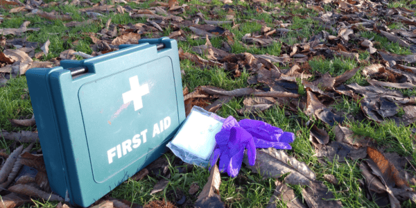 first aid kit outdoors