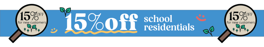 15% off school residentials 2023