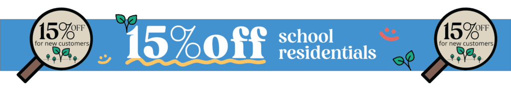 15% off school residentials 2023