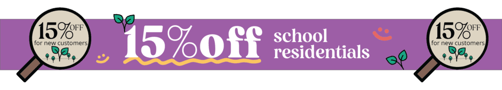 15% off school residentials 2023