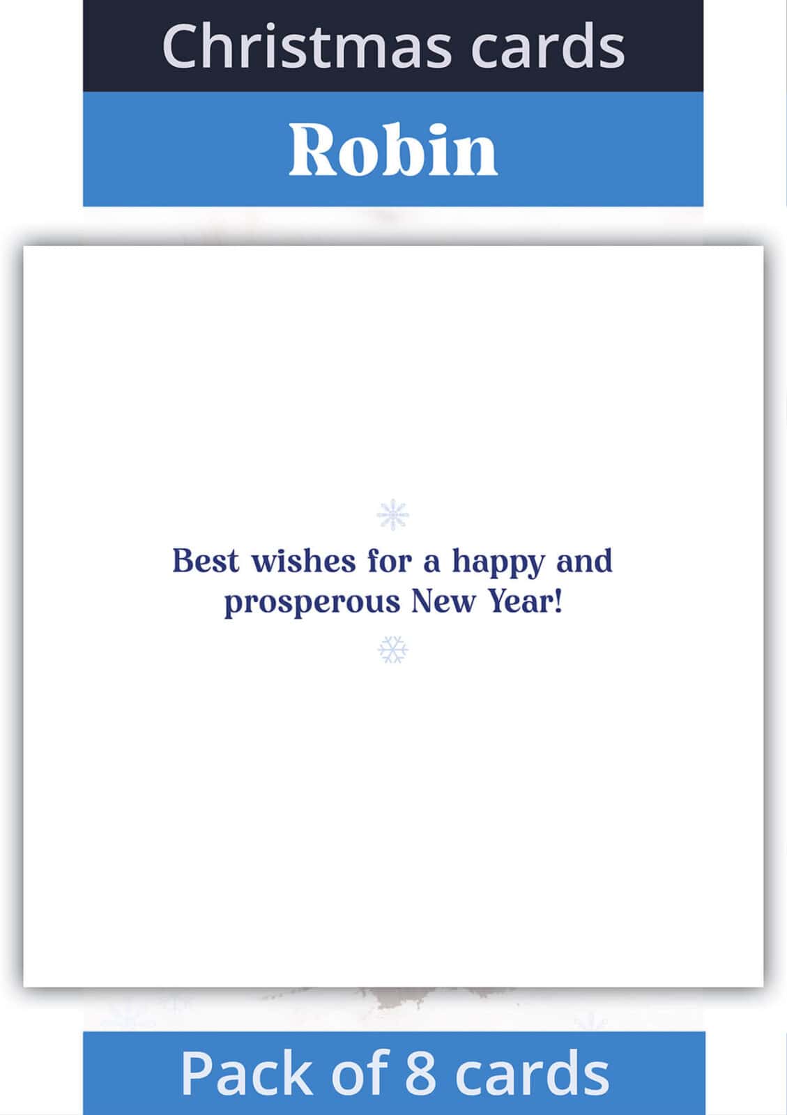 Robin Christmas card