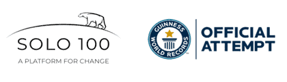 Solo 100 logo and Guiness World Record attempt logo