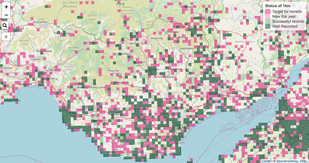 Targeting revisits map south east Wales
