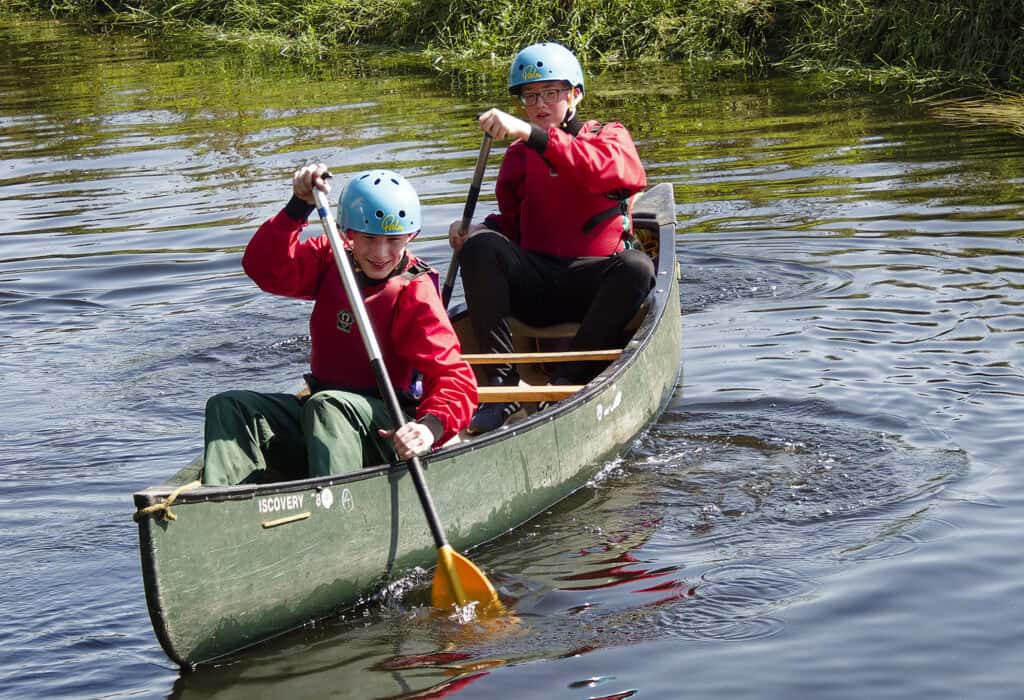 activity trips for schools children canoeing