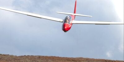 OWPG Member at the Long Mynd with Midland Gliding Club