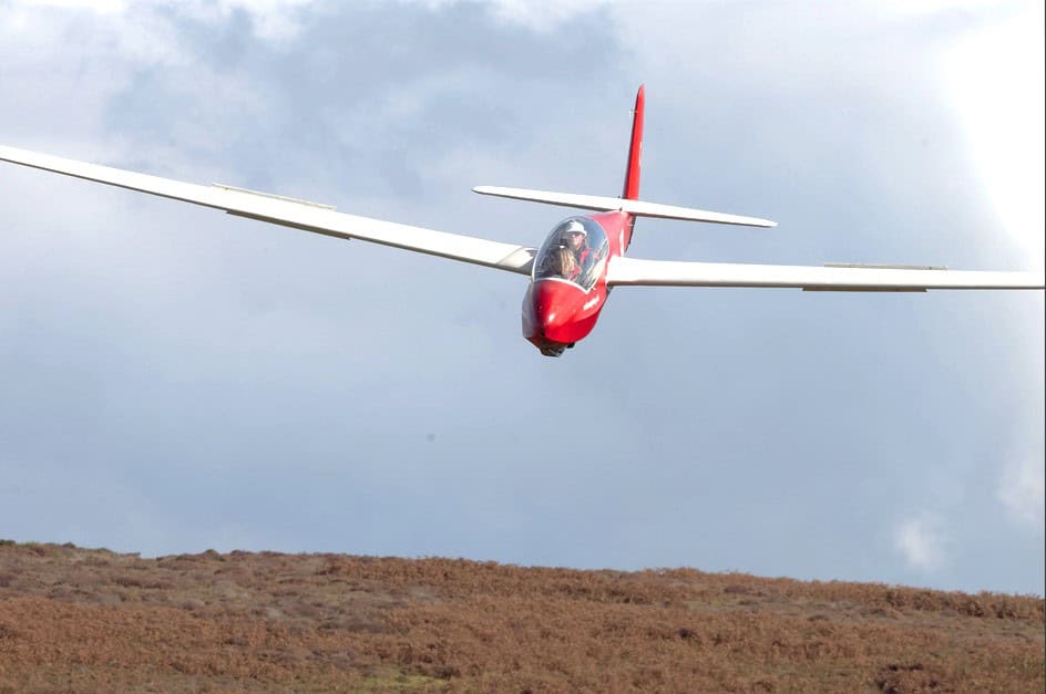 OWPG Member at the Long Mynd with Midland Gliding Club
