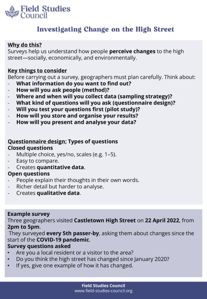 Capturing perceptions of change