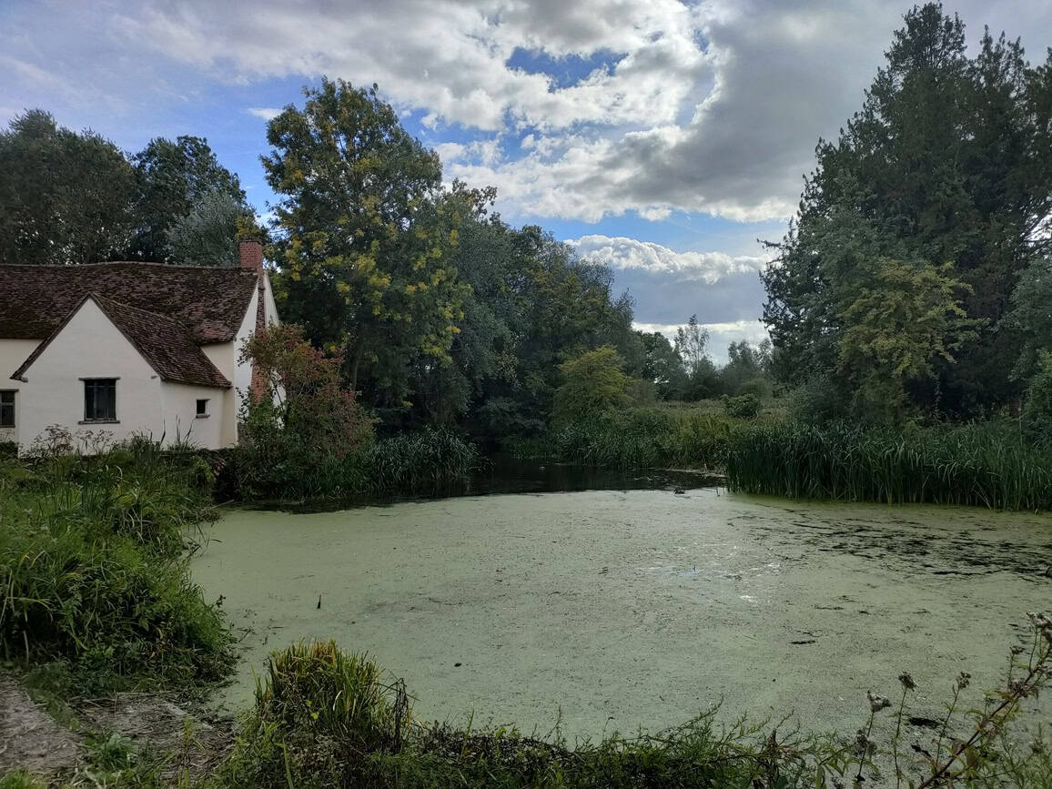 Flatford Mill Willy Lott's Cottage view