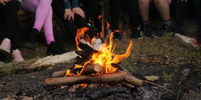 a campfire