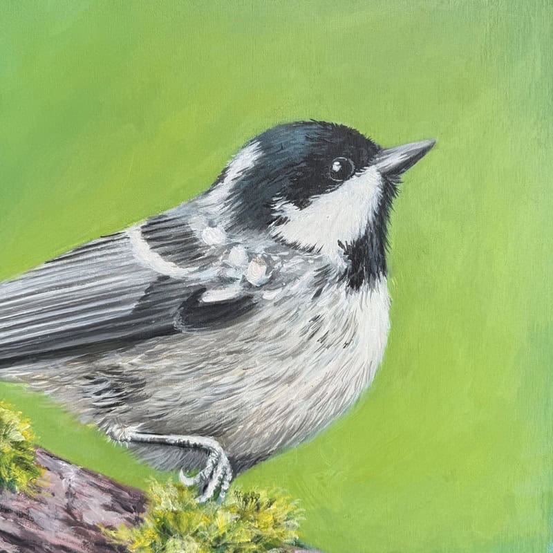 A painting of a garden bird - Painting Garden Birds with Character