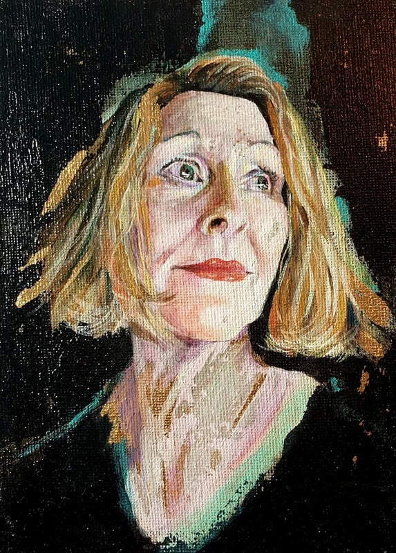 A portrait painting of a woman - Mastering Acrylic Portraits